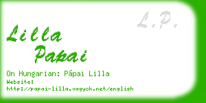 lilla papai business card